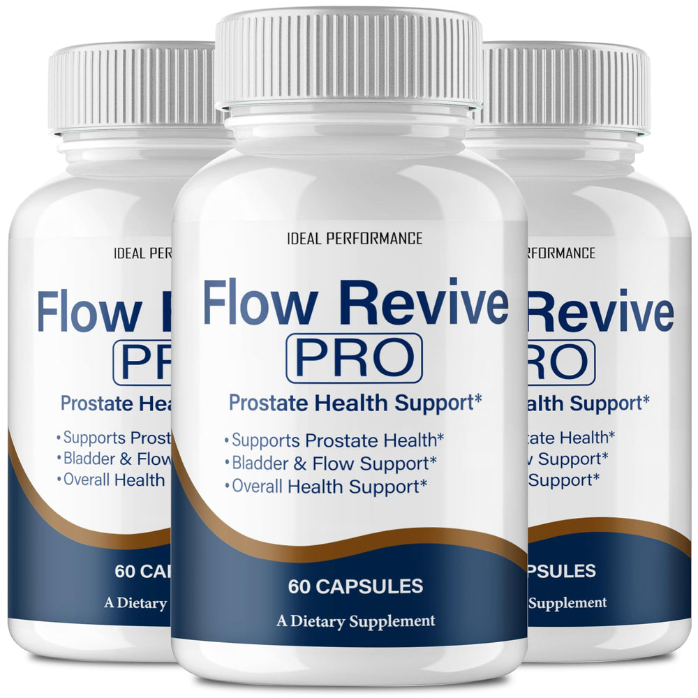 IDEAL PERFORMANCE Flow Revive pills bottle for daily wellness support