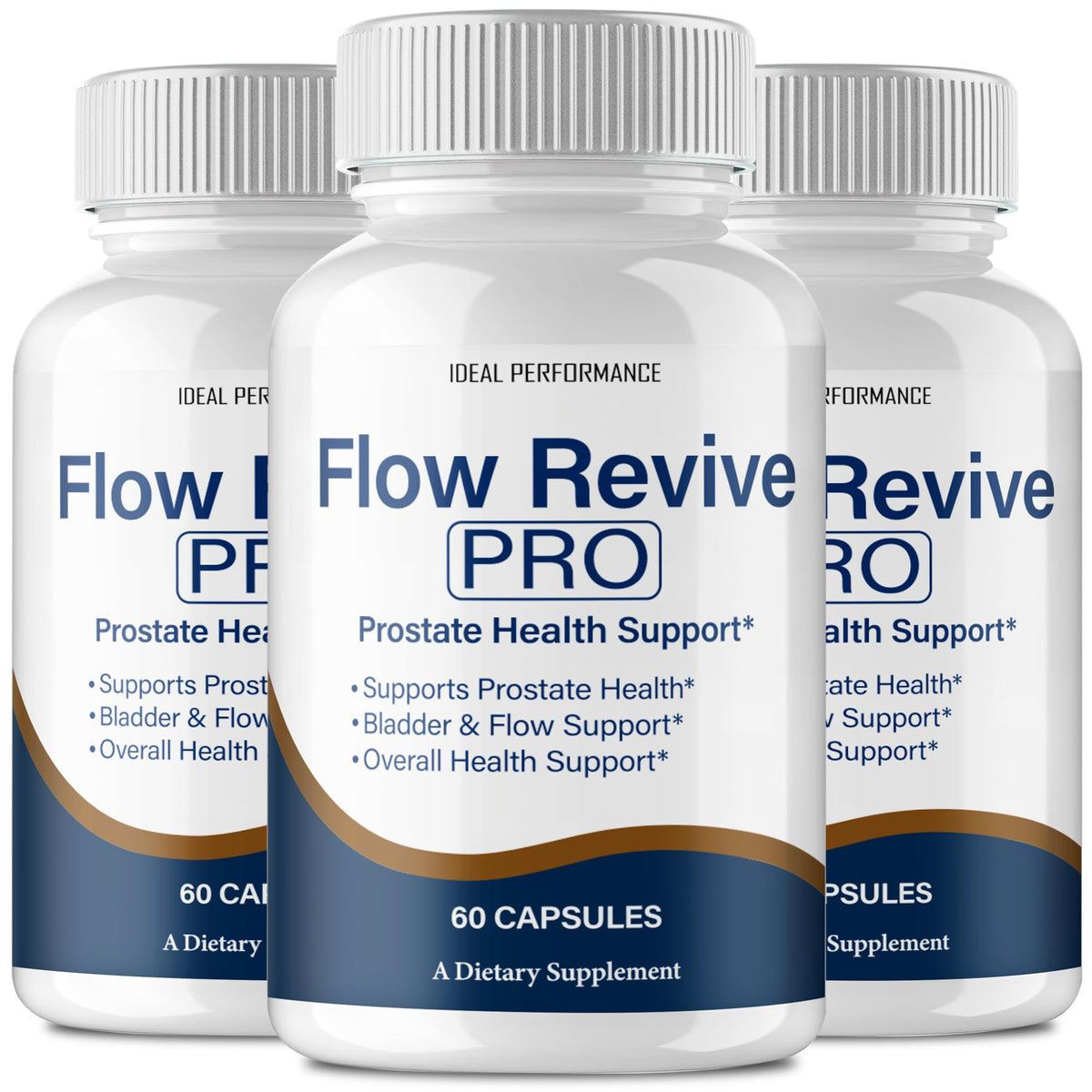 IDEAL PERFORMANCE Flow Revive pills bottle for daily wellness support