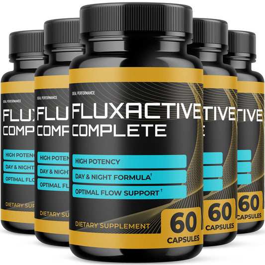 IDEAL PERFORMANCE Fluxactive Complete package bottle with 300 capsules for daily wellness.