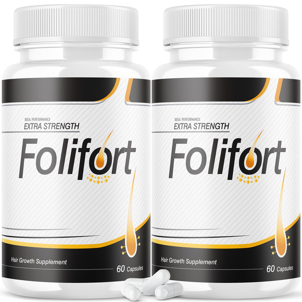 IDEAL PERFORMANCE Folifort hair growth pills two-pack bottle supports daily hair health and routine.