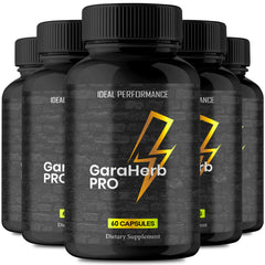 IDEAL PERFORMANCE Garaherb Pro capsules bottle front for energy and stamina support