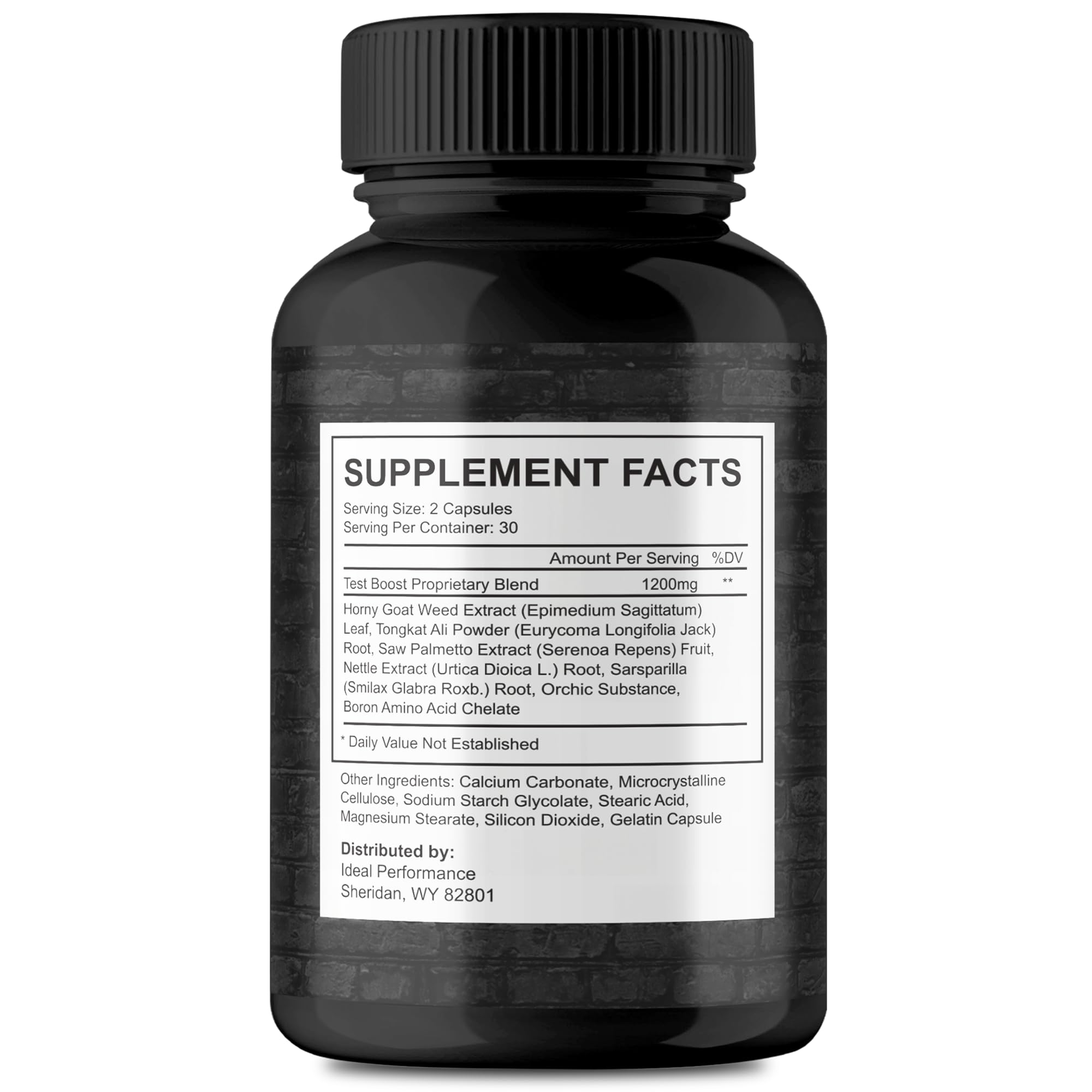 Close-up of IDEAL PERFORMANCE Garaherb Pro capsules highlighting all-natural formula
