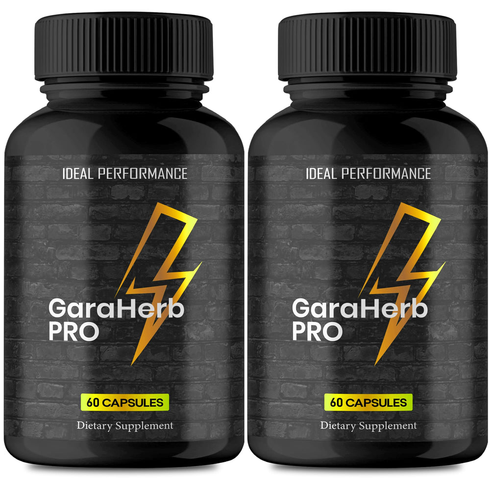 IDEAL PERFORMANCE Garaherb Pro capsules in a bottle for daily energy support.
