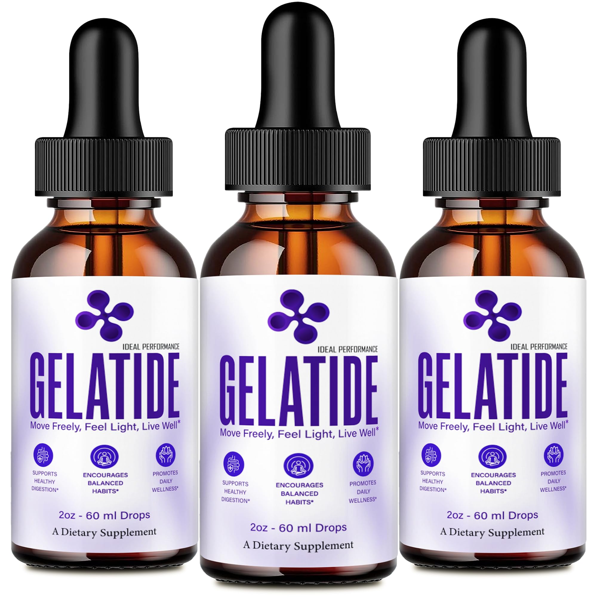 Gelatide Drops bottle on kitchen counter supports keto-friendly routines.