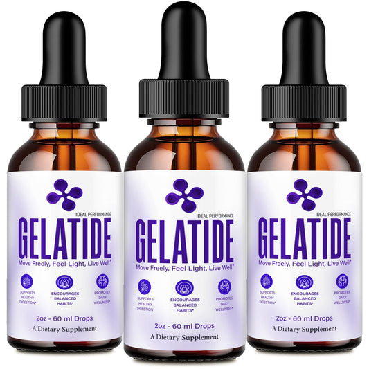 Gelatide Drops bottle on kitchen counter supports keto-friendly routines.