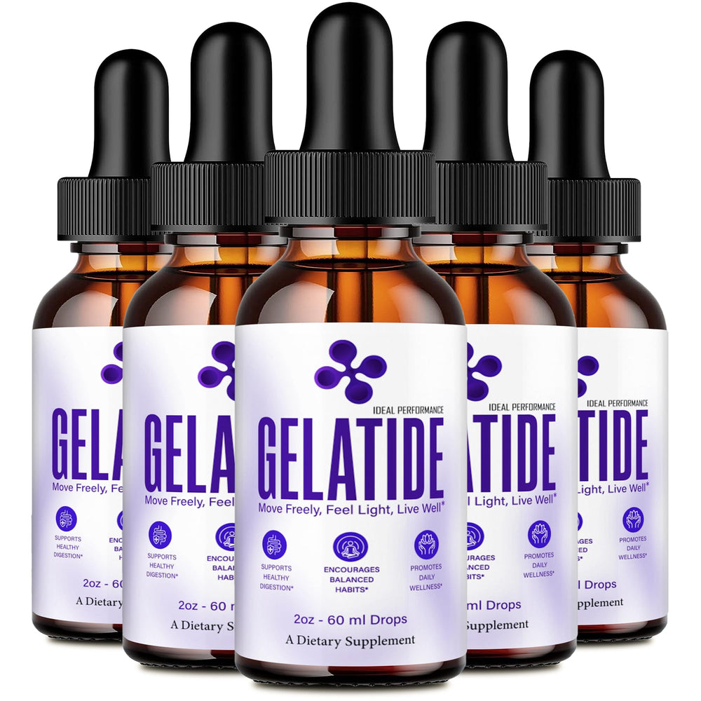 IDEAL PERFORMANCE Gelatide Drops packaging close-up for convenient on-the-go dosing.