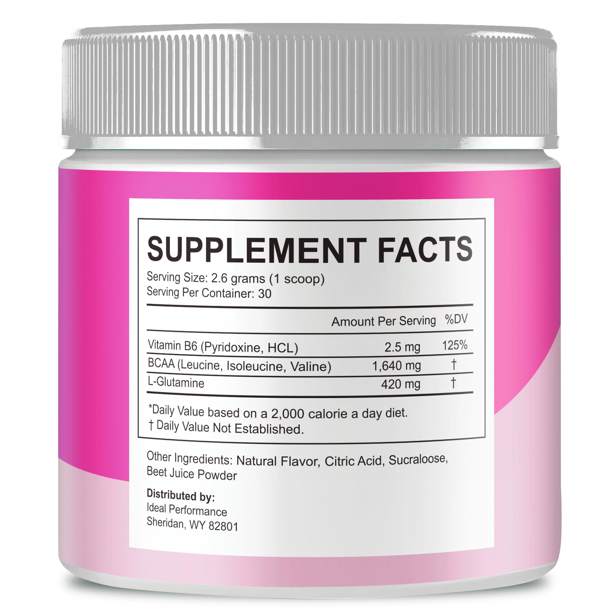 IDEAL PERFORMANCE Gelatin Burn Powder packaging front showcases advanced formula.