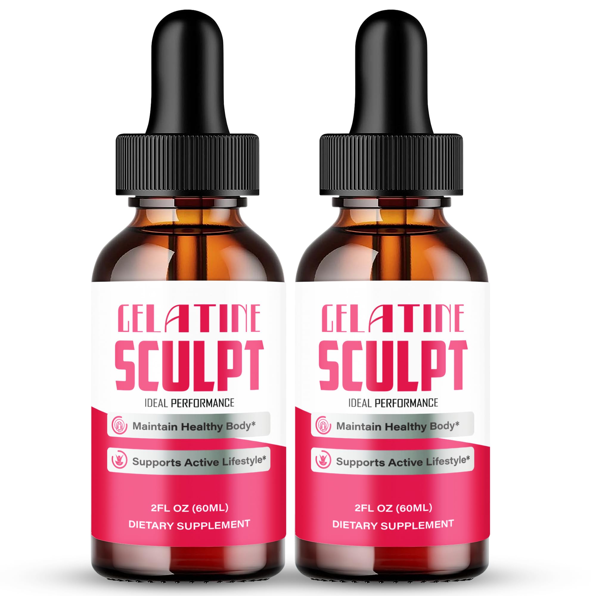 IDEAL PERFORMANCE Gelatine Sculpt Drops bottle, premium keto liquid for active days.