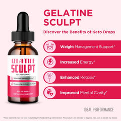 IDEAL PERFORMANCE Gelatine Sculpt Drops being poured for convenient use after activity.