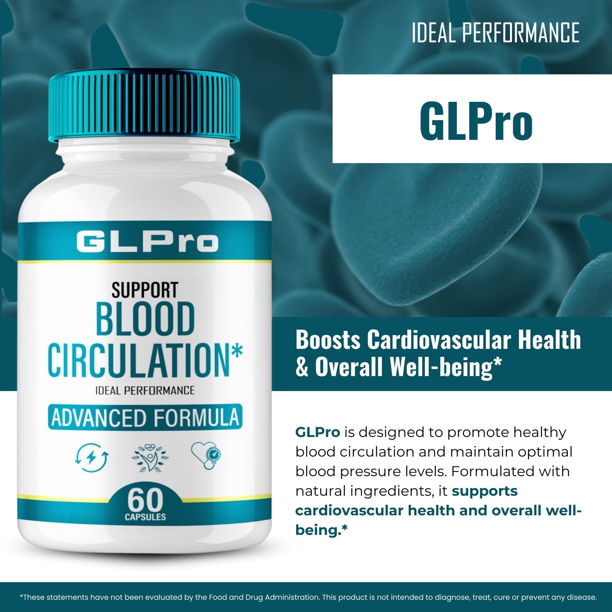 IDEAL PERFORMANCE GL Pro bottle label detail highlighting natural ingredients.
