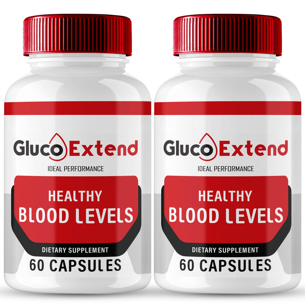 IDEAL PERFORMANCE Gluco Extend packaging highlights a premium all natural wellness formula.