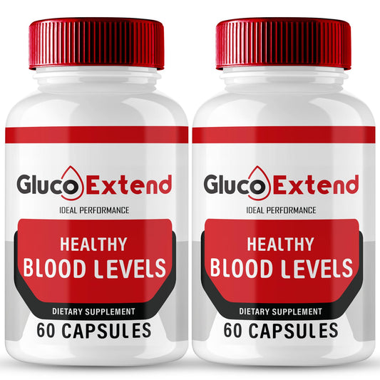 IDEAL PERFORMANCE Gluco Extend packaging highlights a premium all natural wellness formula.