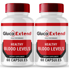 IDEAL PERFORMANCE Gluco Extend packaging highlights a premium all natural wellness formula.