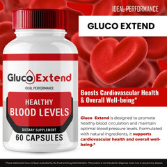 IDEAL PERFORMANCE Gluco Extend container side view shows compact, convenient design.