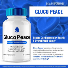 IDEAL PERFORMANCE Gluco Peace pills tablet-closeup, smooth tablets designed for easy swallowing.