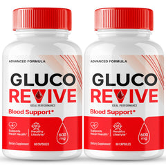 IDEAL PERFORMANCE Gluco Revive pills bottle for daily wellness with a natural formula.