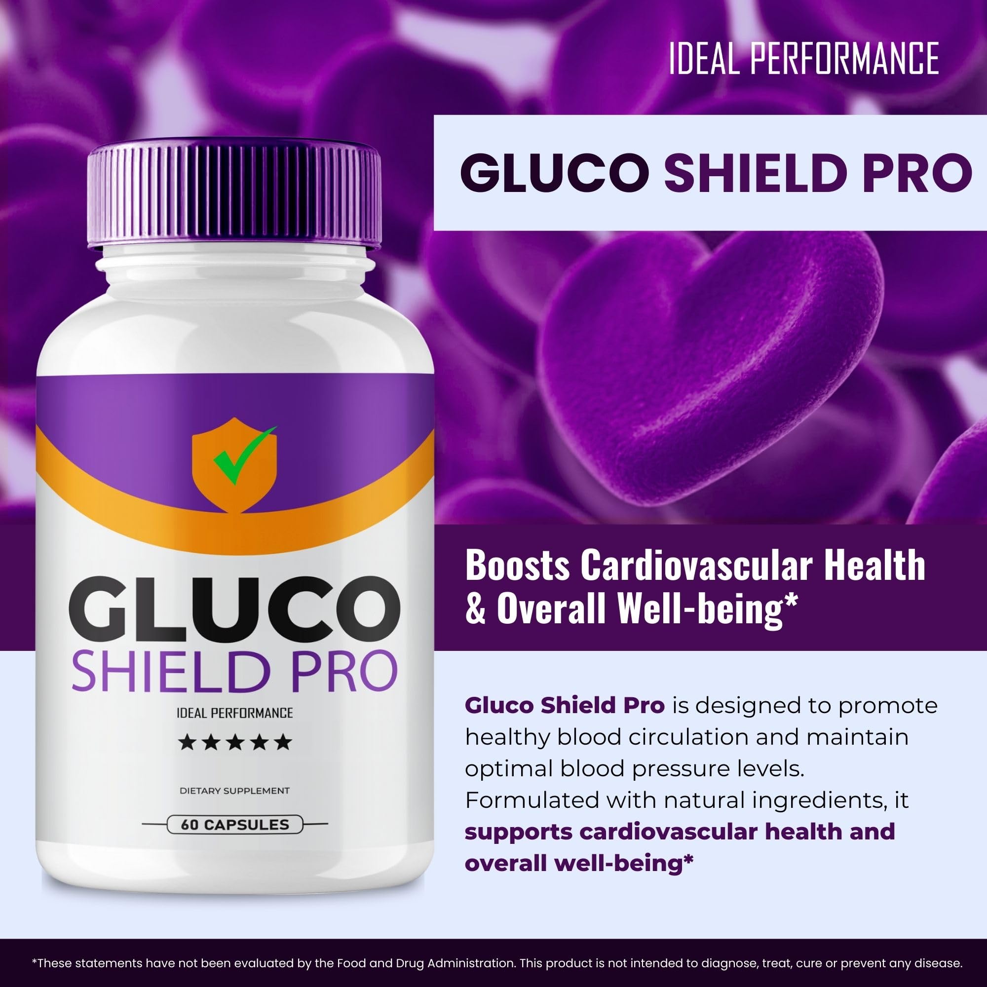 IDEAL PERFORMANCE Gluco Shield Pro packaging-box displays official branding