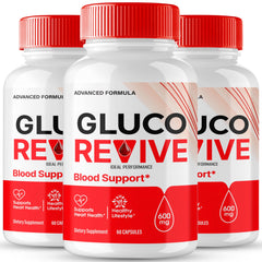 IDEAL PERFORMANCE GlucoRevive bottle pour supports easy daily wellness routine