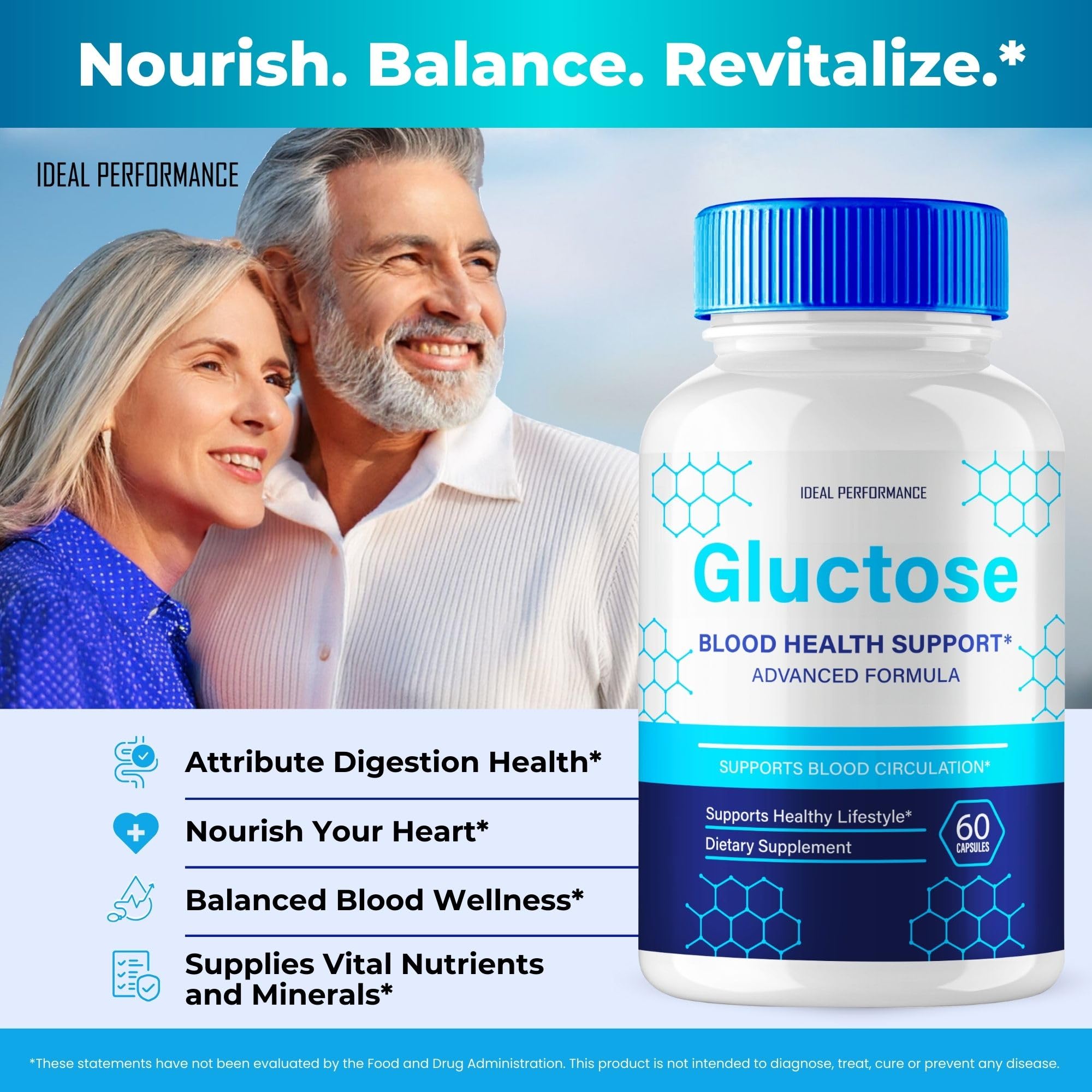 IDEAL PERFORMANCE Gluctose detox pills pack for easy routines