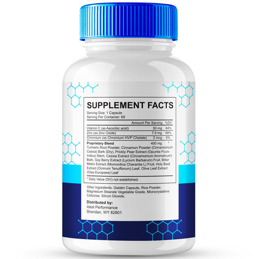 IDEAL PERFORMANCE Gluctose packaging front showing premium formula