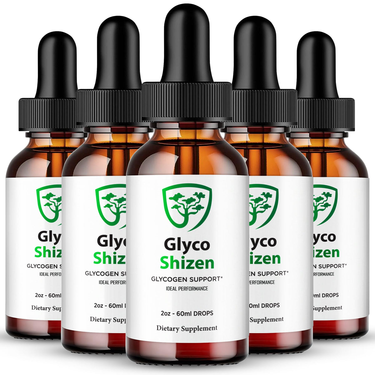 IDEAL PERFORMANCE Glyco Shizen Drops bottle for daily use.