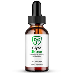 IDEAL PERFORMANCE Glyco Shizen Drops bottle showing premium liquid formula for daily support
