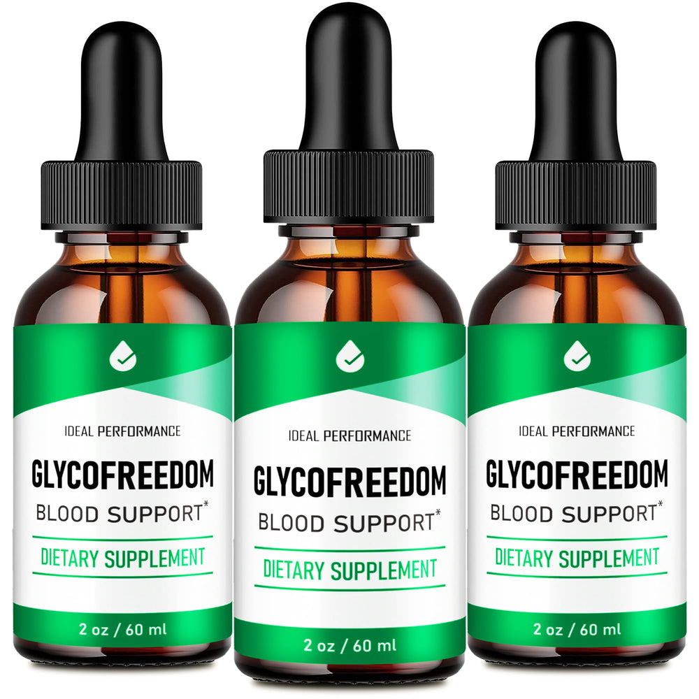 IDEAL PERFORMANCE Glycofreedom Drops bottle close-up for natural wellness support