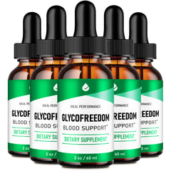 IDEAL PERFORMANCE Glycofreedom Drops bottle for convenient daily support.
