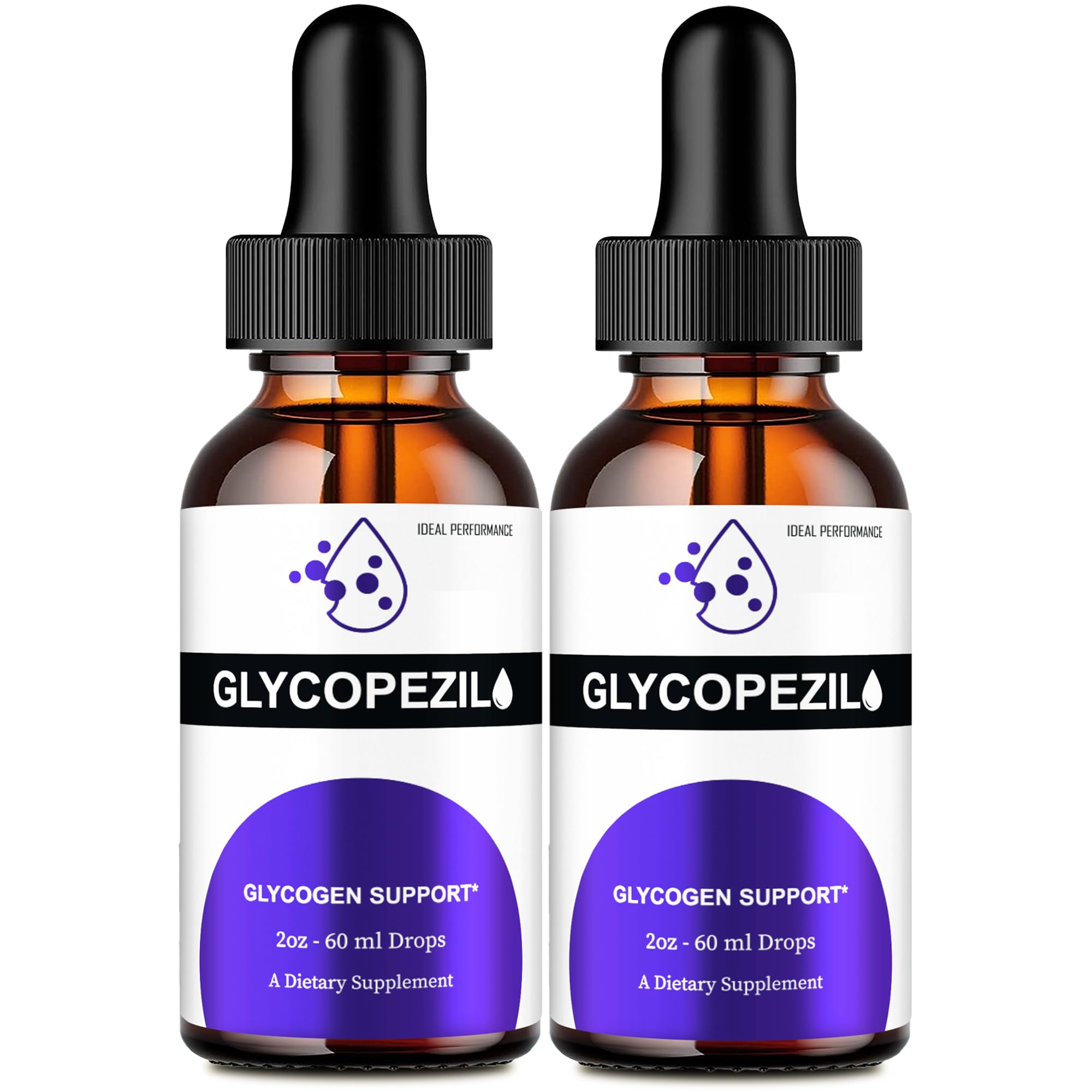 IDEAL PERFORMANCE Glycopezil Drops bottle front for quick recognition