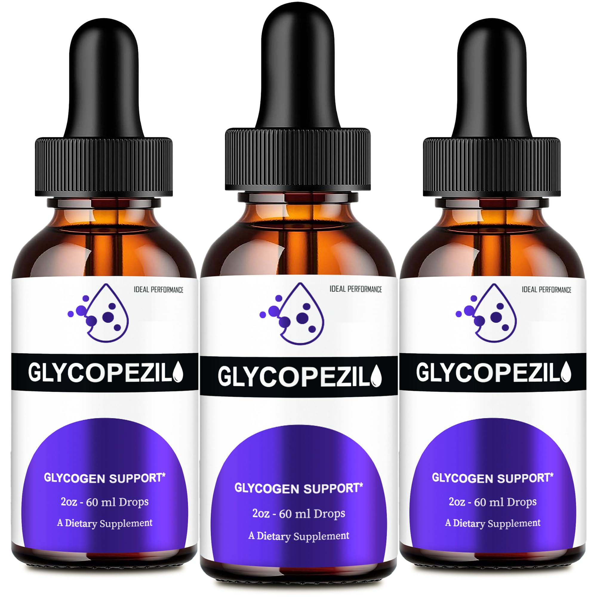 IDEAL PERFORMANCE Glycopezil Drops bottle promotes healthy circulation.