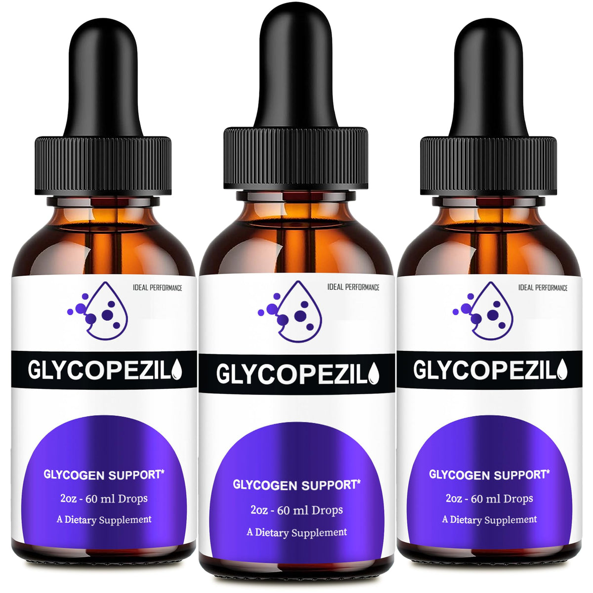 IDEAL PERFORMANCE Glycopezil Drops bottle promotes healthy circulation.