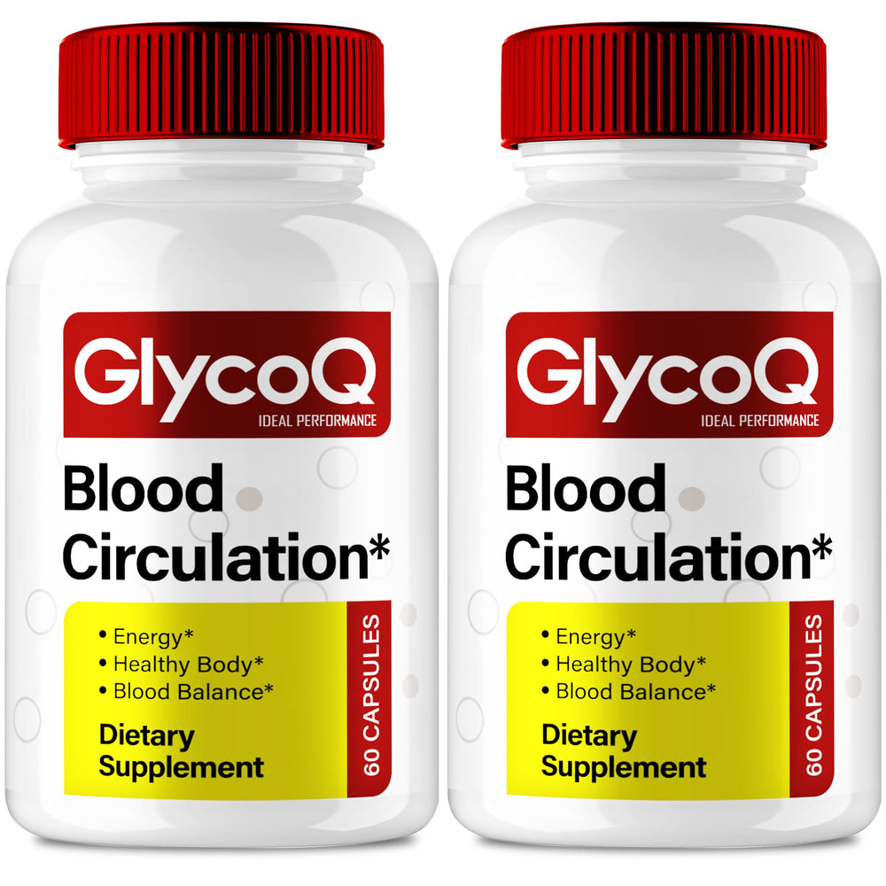 IDEAL PERFORMANCE GlycoQ Capsules bottle front view for circulation support.