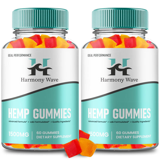 IDEAL PERFORMANCE Harmony Wave Gummies bottle front for daily wellness support.