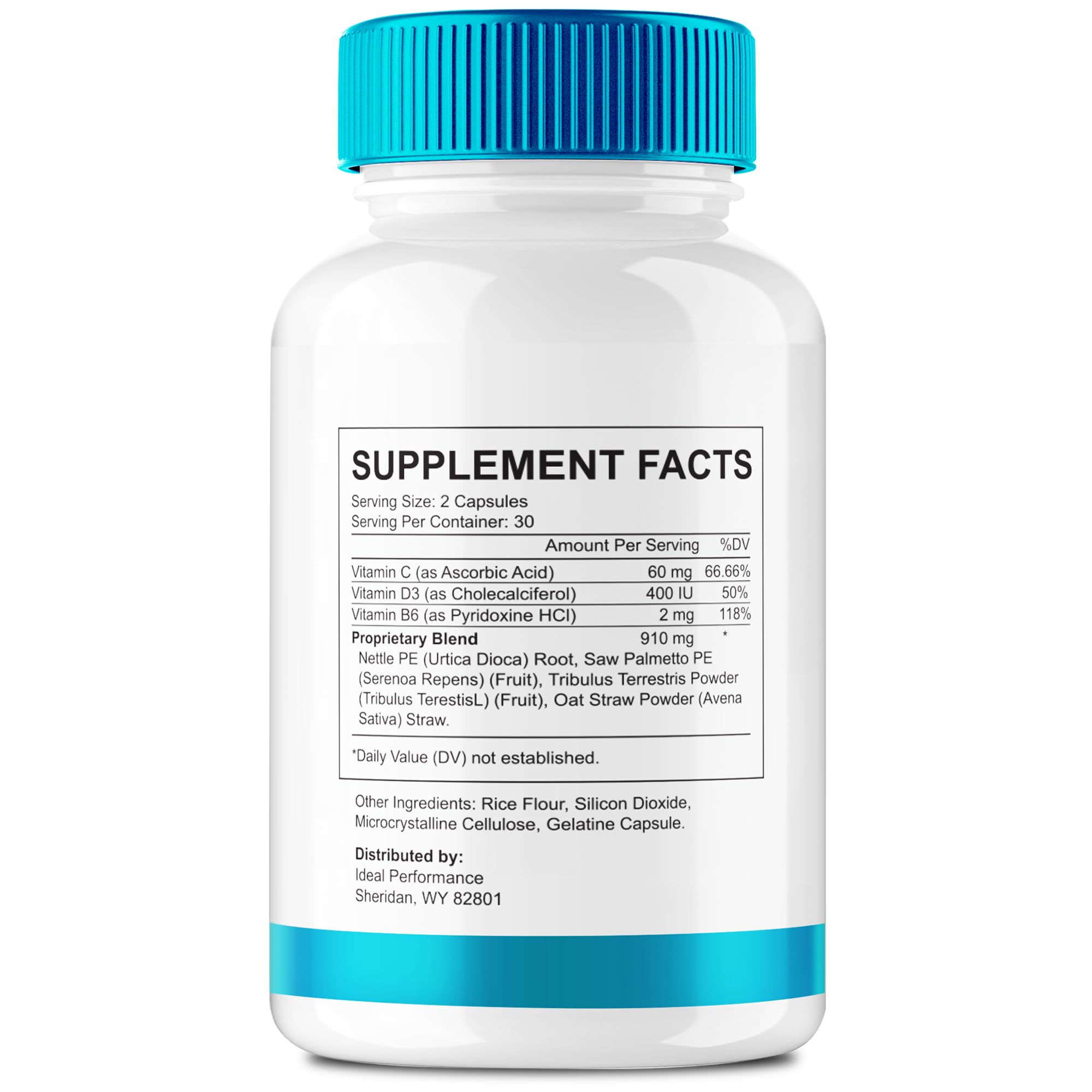 IDEAL PERFORMANCE Healthy Flow Total Support cap with secure seal for reliable dosing.