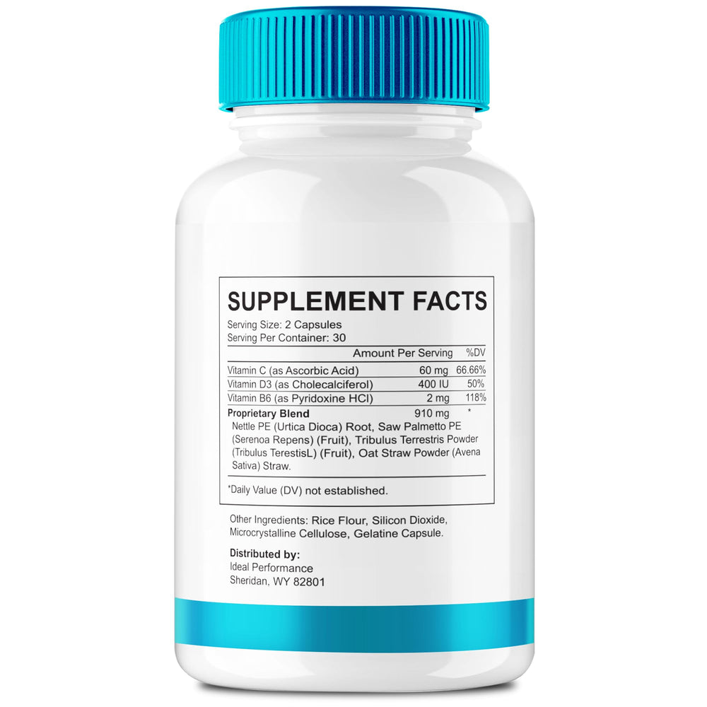 IDEAL PERFORMANCE Healthy Flow Total Support cap with secure seal for reliable dosing.