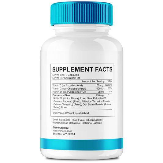 IDEAL PERFORMANCE Healthy Flow Total Support cap with secure seal for reliable dosing.