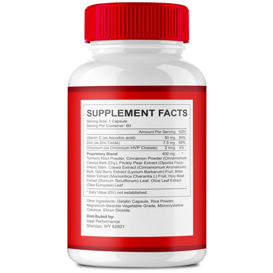Heart Freedom capsules label closeup with all-natural ingredients.