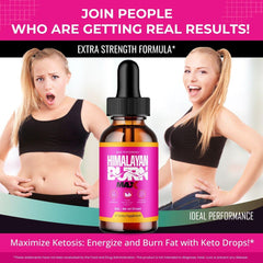 IDEAL PERFORMANCE Himalayan Burn Drops Max bottle on desk for daily routine.