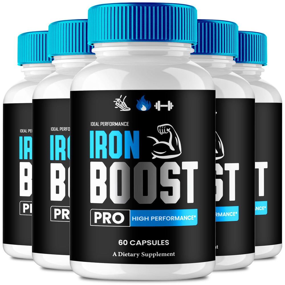 IDEAL PERFORMANCE Iron Boost Pro bottle label supports daily energy.