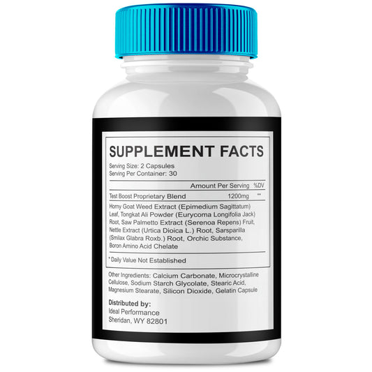 IDEAL PERFORMANCE Iron Boost Pro capsules inside bottle illustrating convenient on-the-go use.