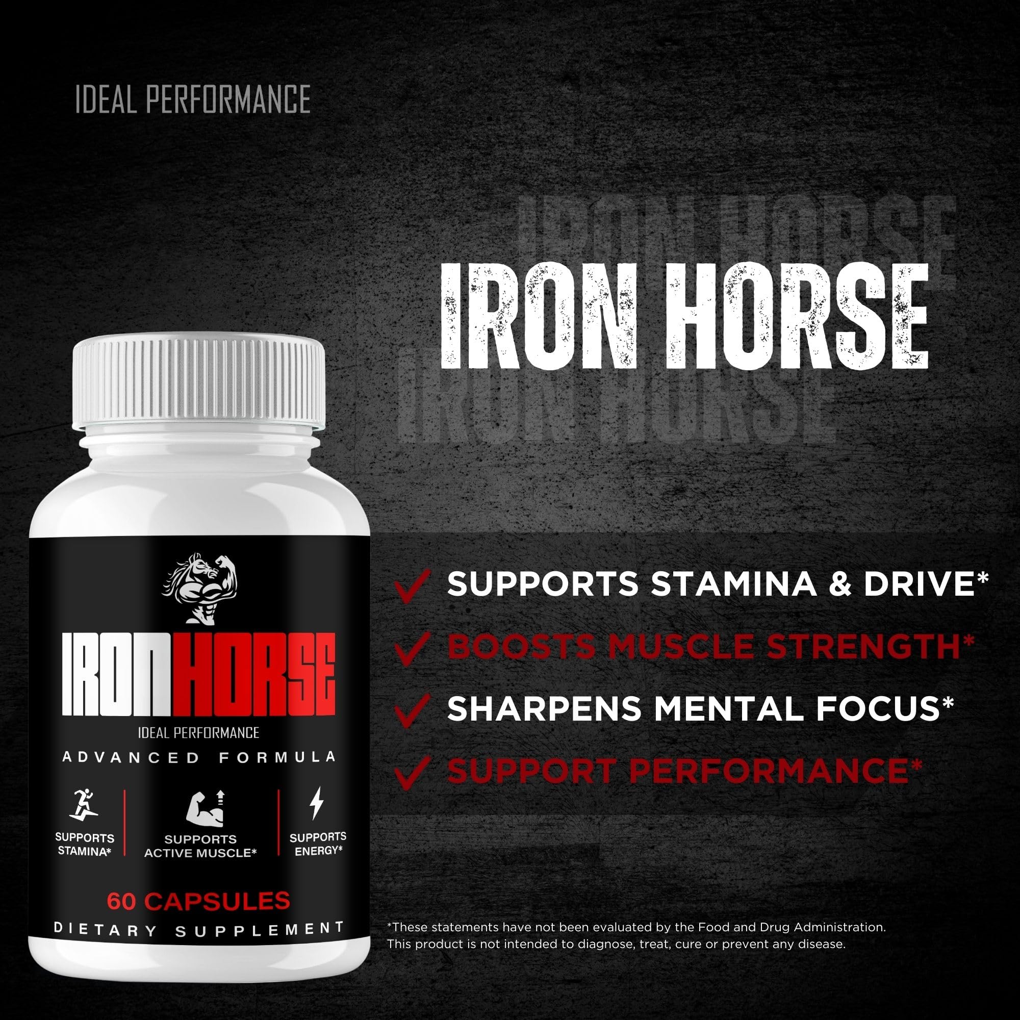 IDEAL PERFORMANCE Iron Horse 2-pack image illustrating value for ongoing support.