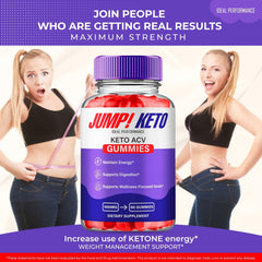 IDEAL PERFORMANCE Jump Keto Gummies in hand for on-the-go snacking