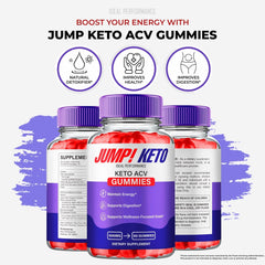 IDEAL PERFORMANCE Jump Keto Gummies ingredients shot highlights natural formula