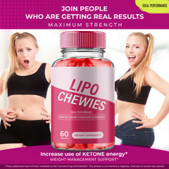 IDEAL PERFORMANCE Lipo Chewies packaging box showing five-month supply