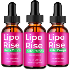 IDEAL PERFORMANCE Lipo Rise Drops bottle on counter for daily energy support