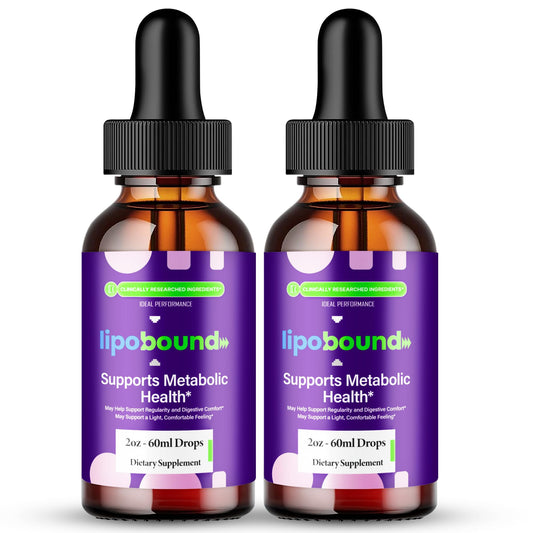 IDEAL PERFORMANCE Lipobound Drops bottle shows premium formula for daily energy support.
