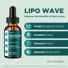IDEAL PERFORMANCE Lipowave Drops packaging highlights premium quality.