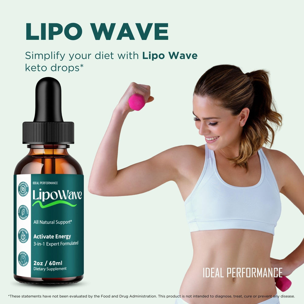IDEAL PERFORMANCE Lipowave packaging on shelf signals premium quality.