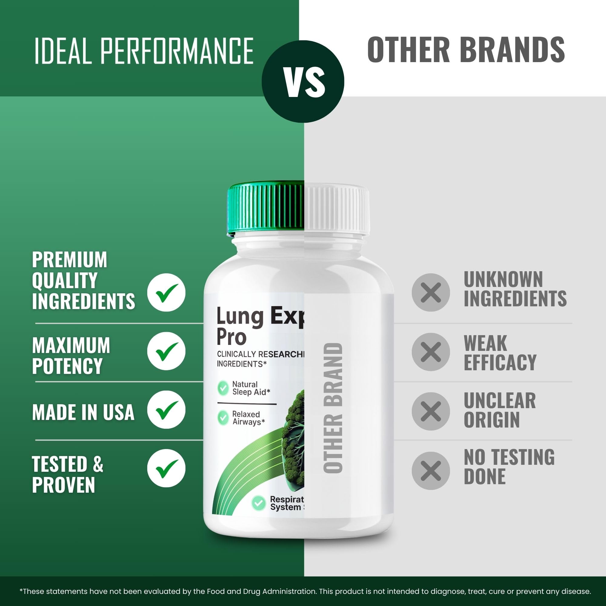IDEAL PERFORMANCE Lung Expand Pro Blood in-supplement drawer ready for daily wellness routines.