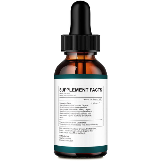 IDEAL PERFORMANCE Lung Restore Drops dropper closeup highlights precise dosing for daily use.